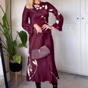 ZARA NEW WOMAN SS24 ZW COLLECTION PRINT DRESS REF:8706/255